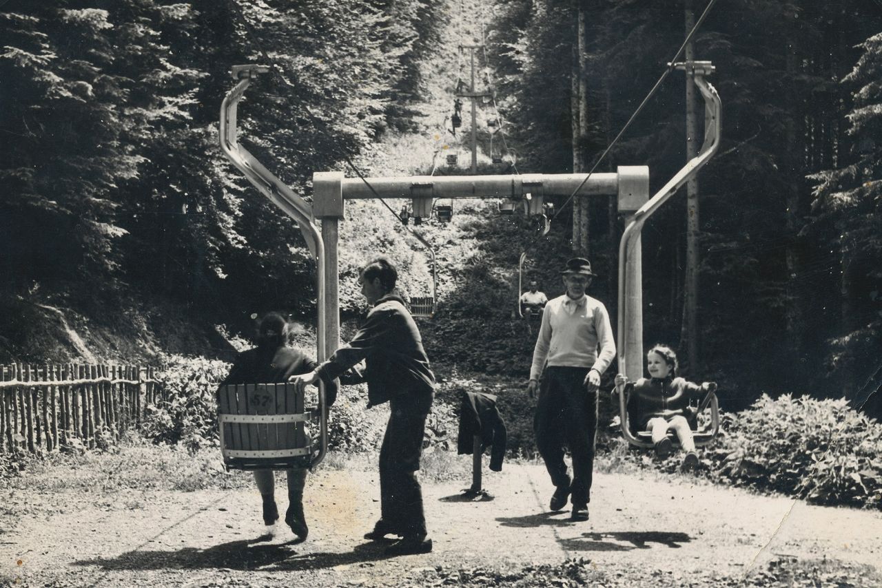 Sljeme. Sportska žičara 1964. godine